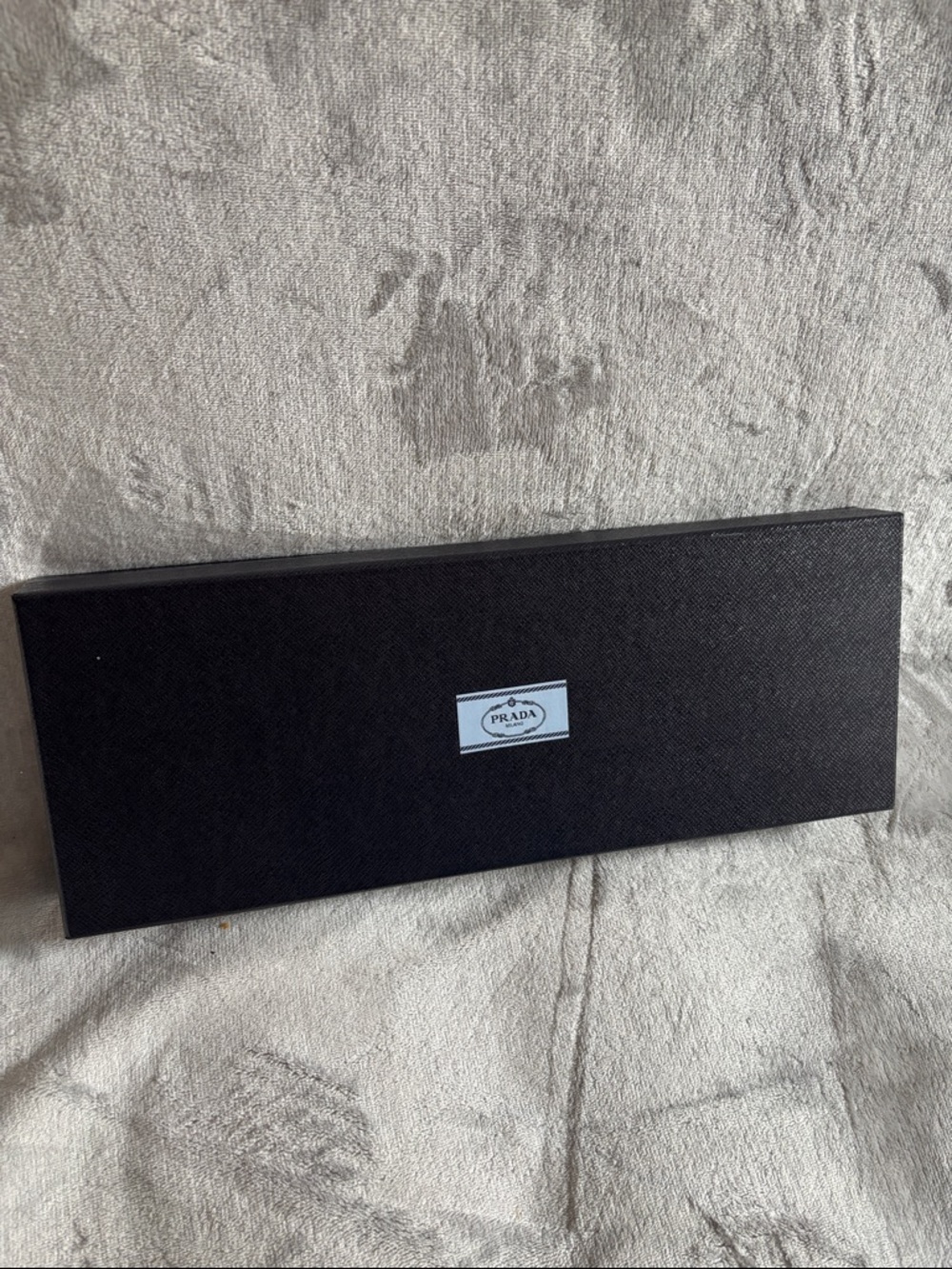 💙 NEW Prada Dark Blue Saffiano Presentation Box with White Logo Plaque